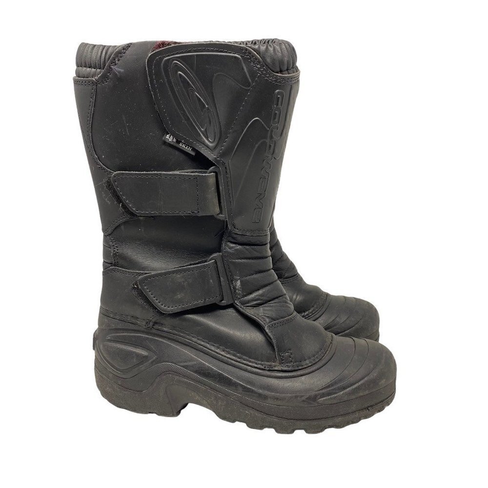 Coldwave Mens Snowmobile Insulated Boots Black Hook & Loop Power Skin 8.5 EU 42
